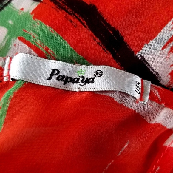 Open Back Tank Top M Sheer Chiffon Blouse Artsy - Picture 4 of 6